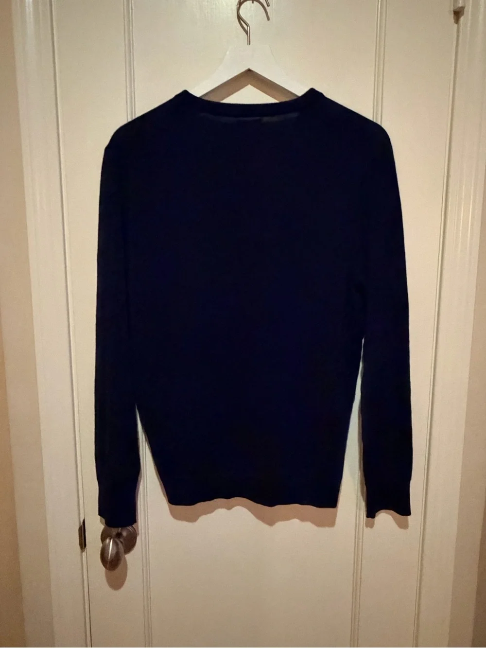 J. Crew Men's V-Neck Sweater in Navy